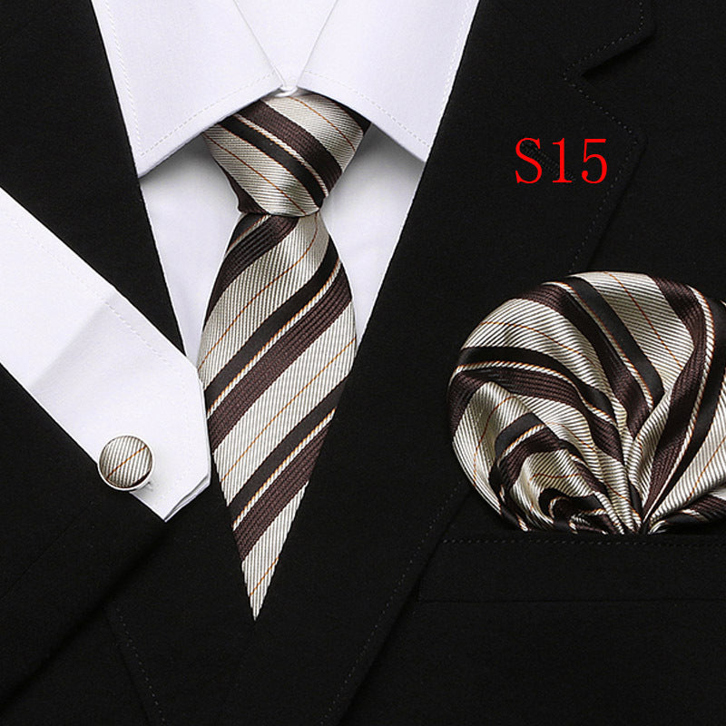 Paisley Series European And American Three-piece Tie Set