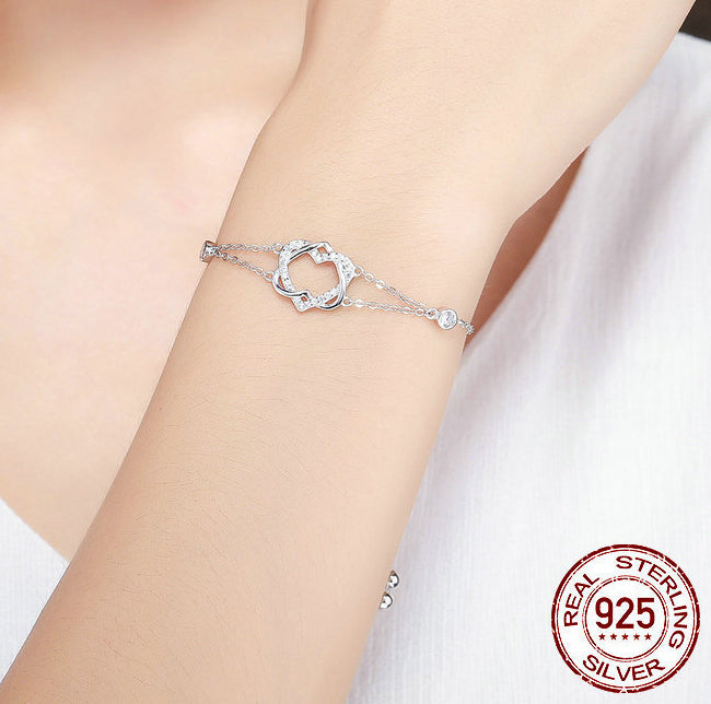 Love pure silver bracelet S925