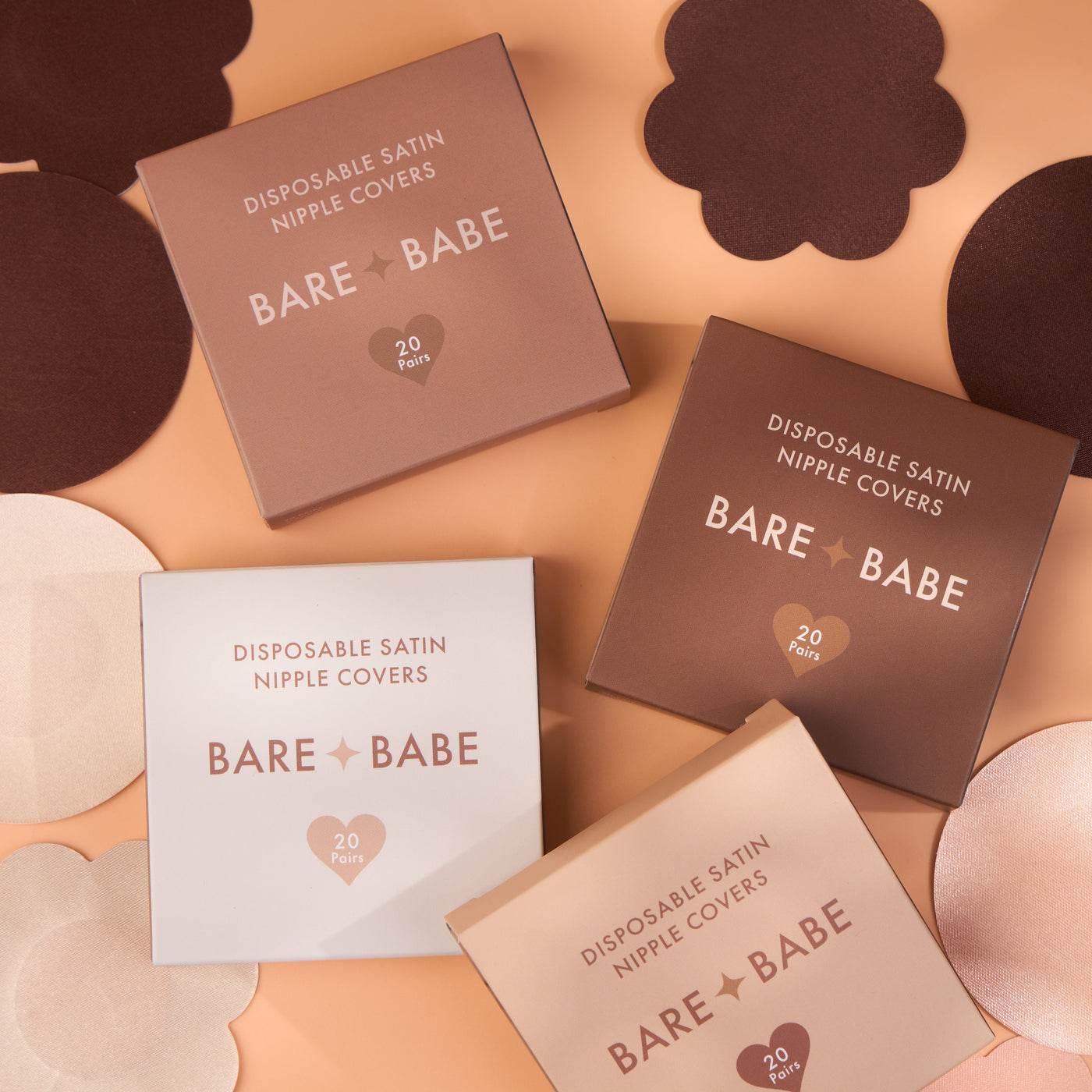 Satin Nipple Pasties - 40 Pack