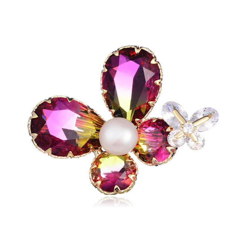 Pearl Petal Brooch Corsage
