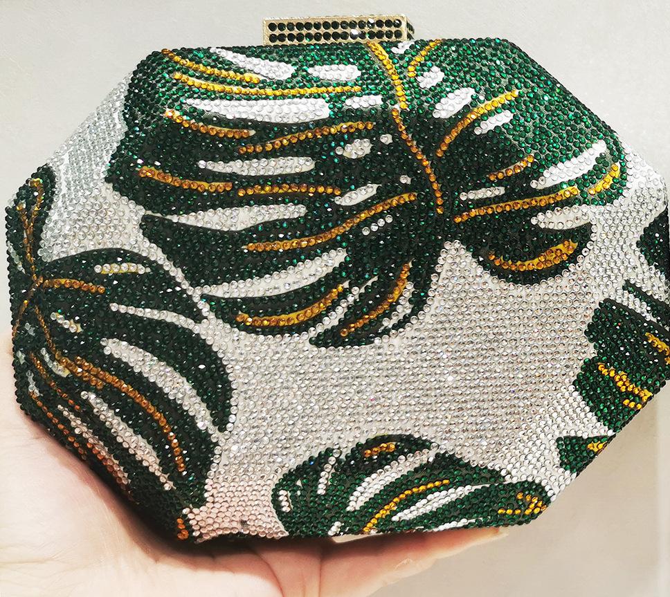 Green Leaf Diamond Clutch