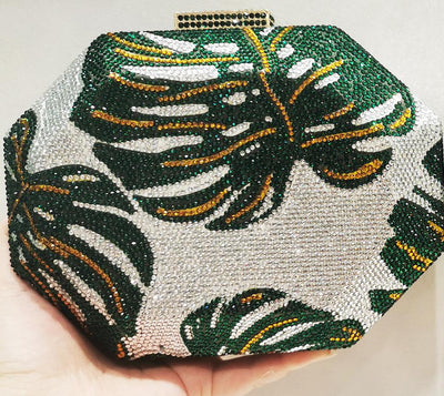 Green Leaf Diamond Clutch