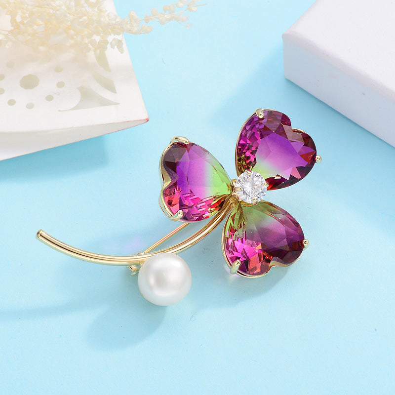 Pearl Petal Brooch Corsage