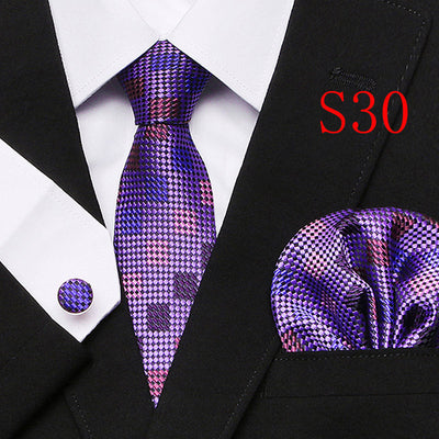 Paisley Series European And American Three-piece Tie Set