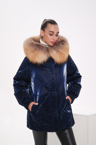 Genuine Red Fox Premium Down Fill Vinyl Parka