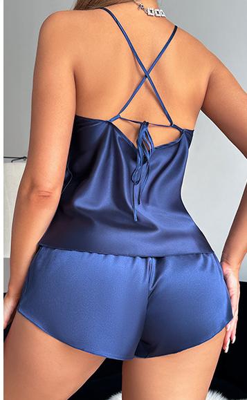 Satin Pajamas Short Set