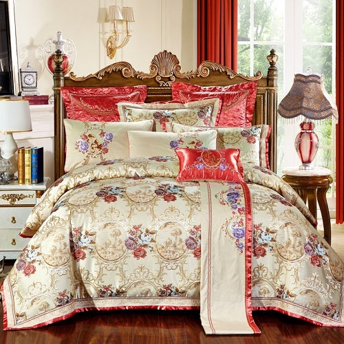 Royal Satin Cotton Jet Bedding