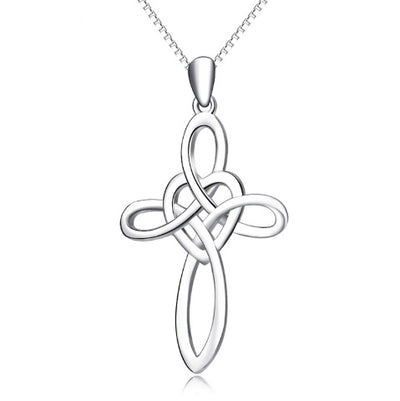 925 Sterling Silver Cross Pendant Necklace