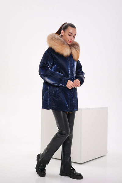 Genuine Red Fox Premium Down Fill Vinyl Parka