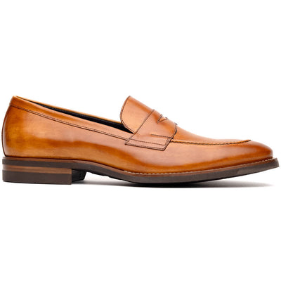 15-400-CML ROMA Hand Burnished Calfskin Penny Loafer Camel - Shop