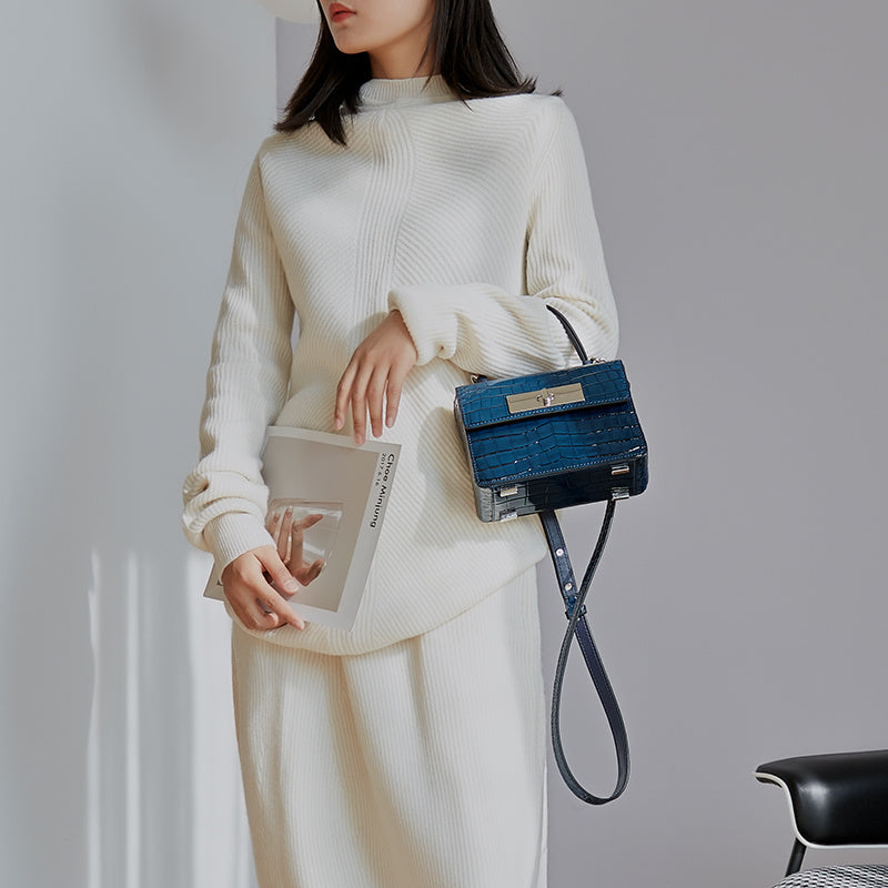 Royal Leather Tote Bag