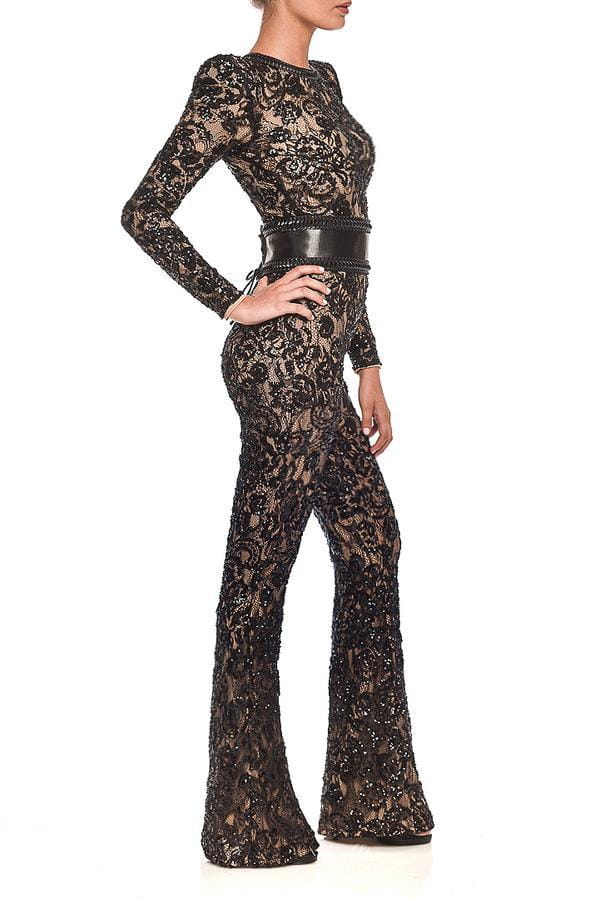Women’s Lace Flare Leg Jumpsuit