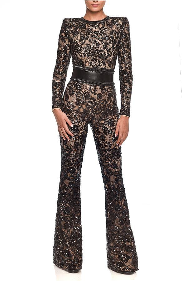 Women’s Lace Flare Leg Jumpsuit