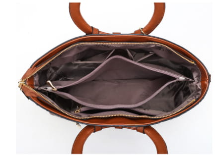 Royal Crocodile Print Handbag