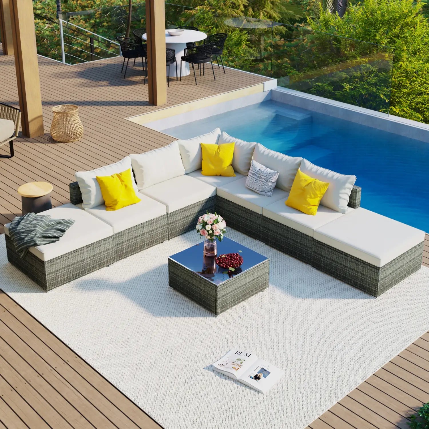 8-Pc Outdoor Patio Furniture Set