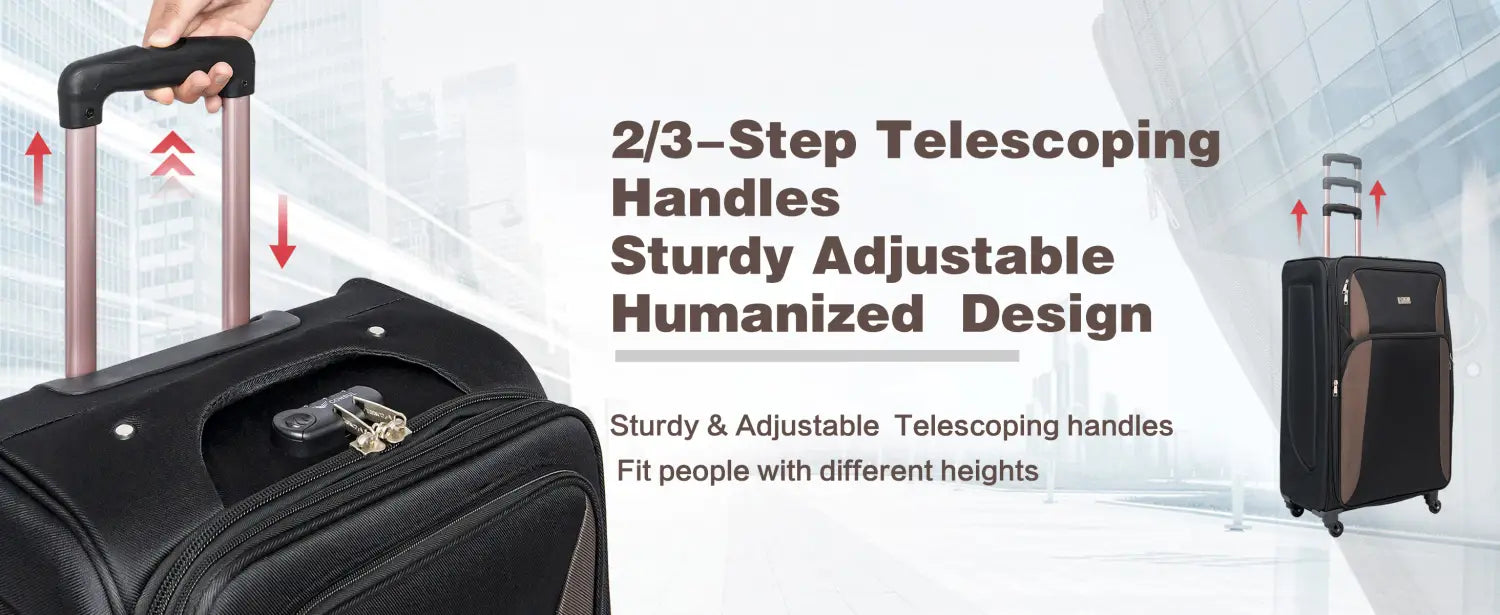 Softshell Expandable 4 Piece Luggage Set