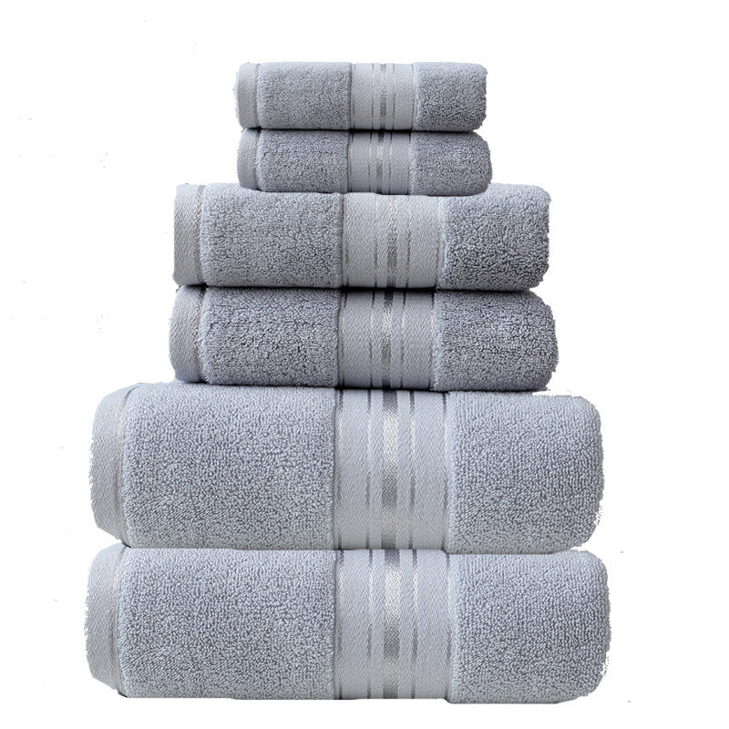 Cotton & Glossy Satin Towel Set