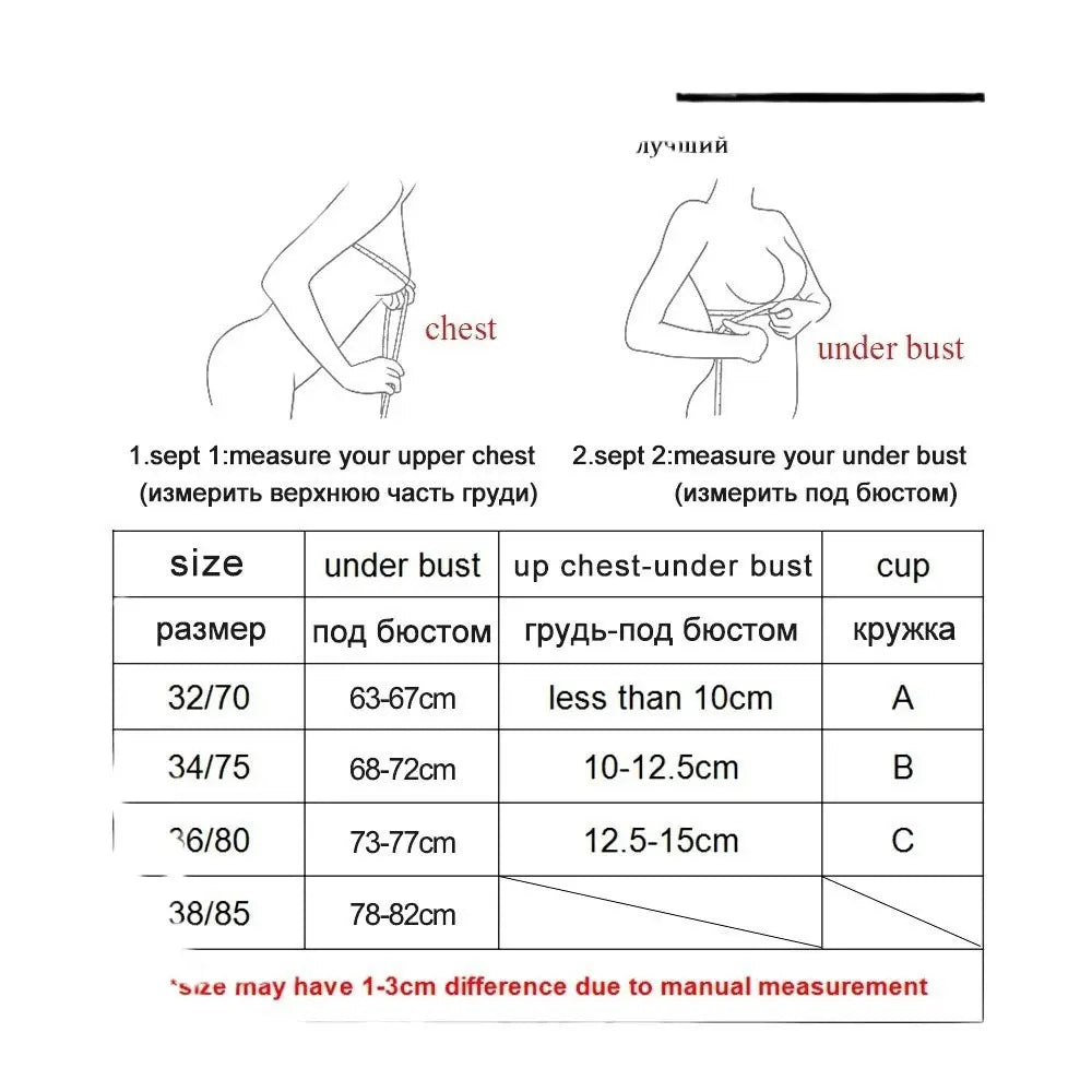 Strapless Non-slip Front Buckle Pushup Bra