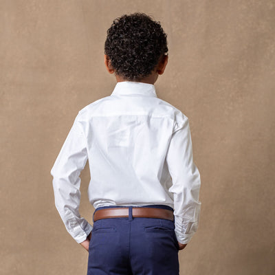 Stretch Poplin Organic Button Down Shirt