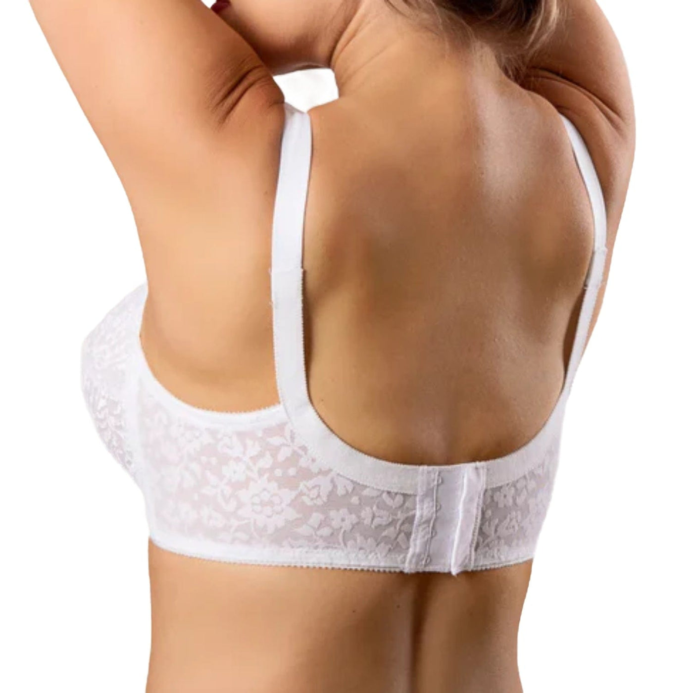 Style 2101 | Expandable Cup Wireless Shaper Bra - White