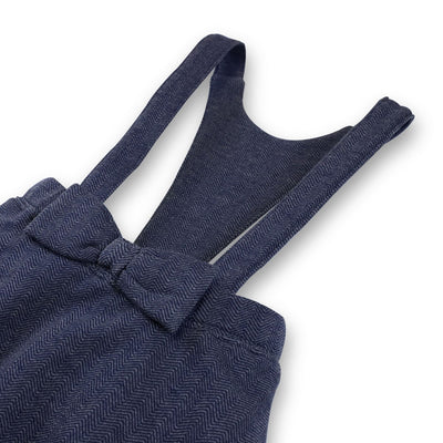 Fleece Bow Front Suspender Skirt - Baby