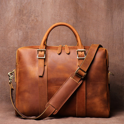 Men's Genuine Leather Messenger Bag
