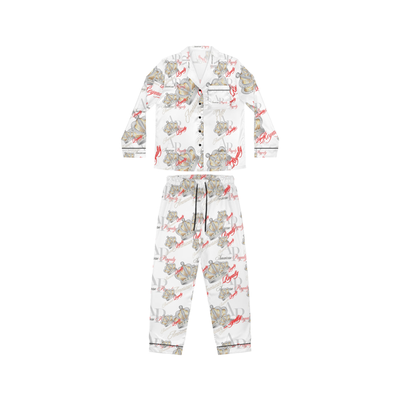 American Royalty Uptown Satin Pajama Set