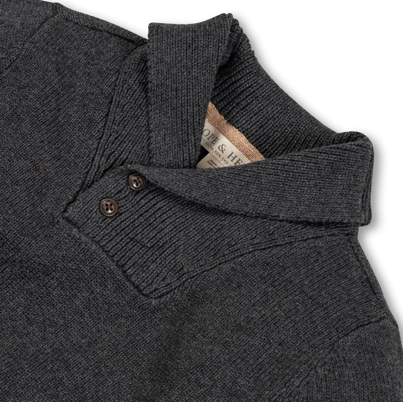 Shawl Collar Organic Sweater