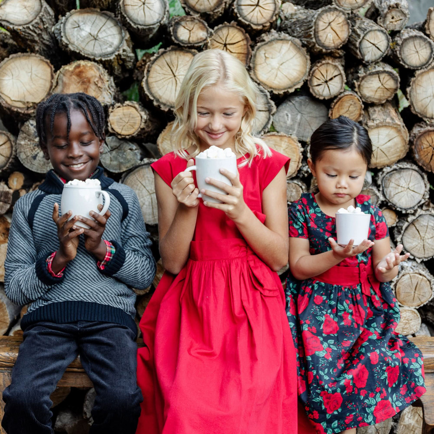 Organic Cap Sleeve Party Dress with Bow Sash