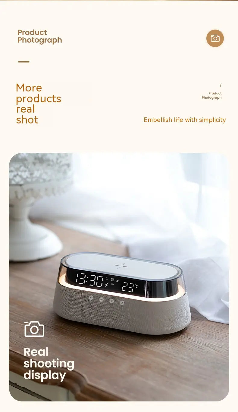Wireless Bluetooth speaker & Alarm clock