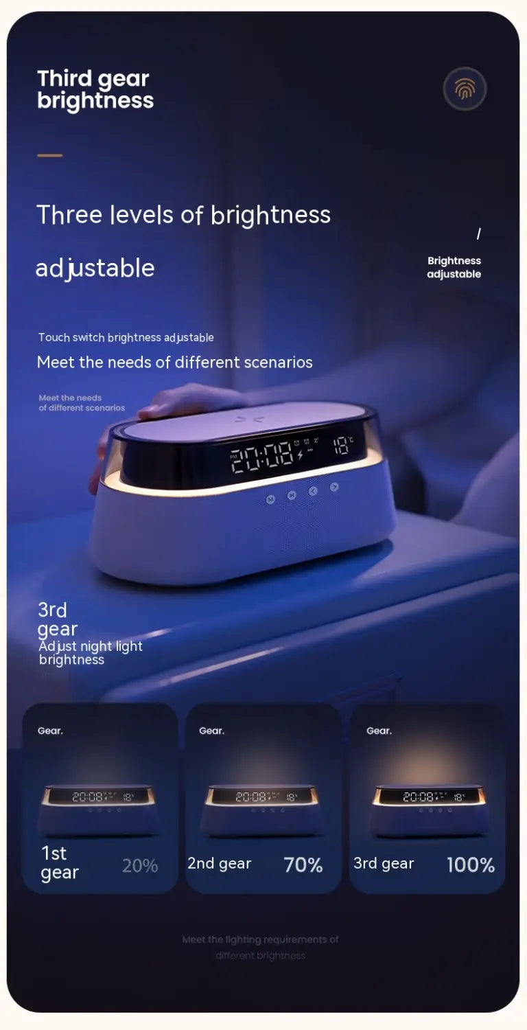 Wireless Bluetooth speaker & Alarm clock