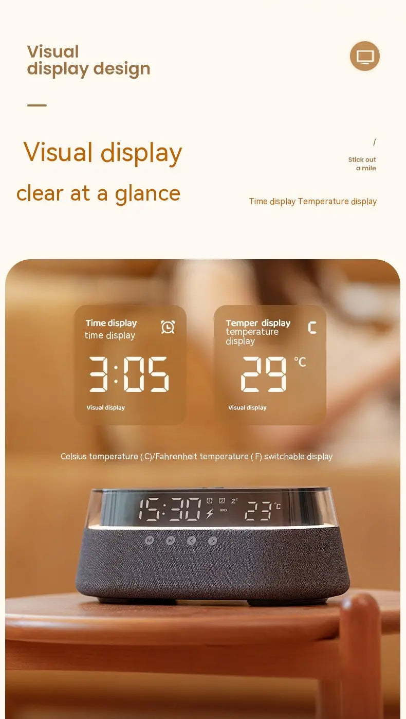 Wireless Bluetooth speaker & Alarm clock