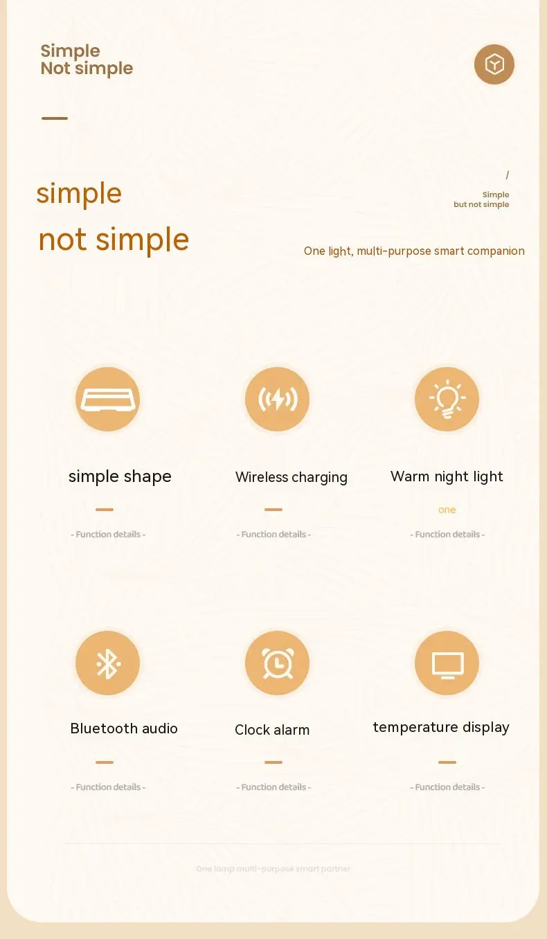 Wireless Bluetooth speaker & Alarm clock