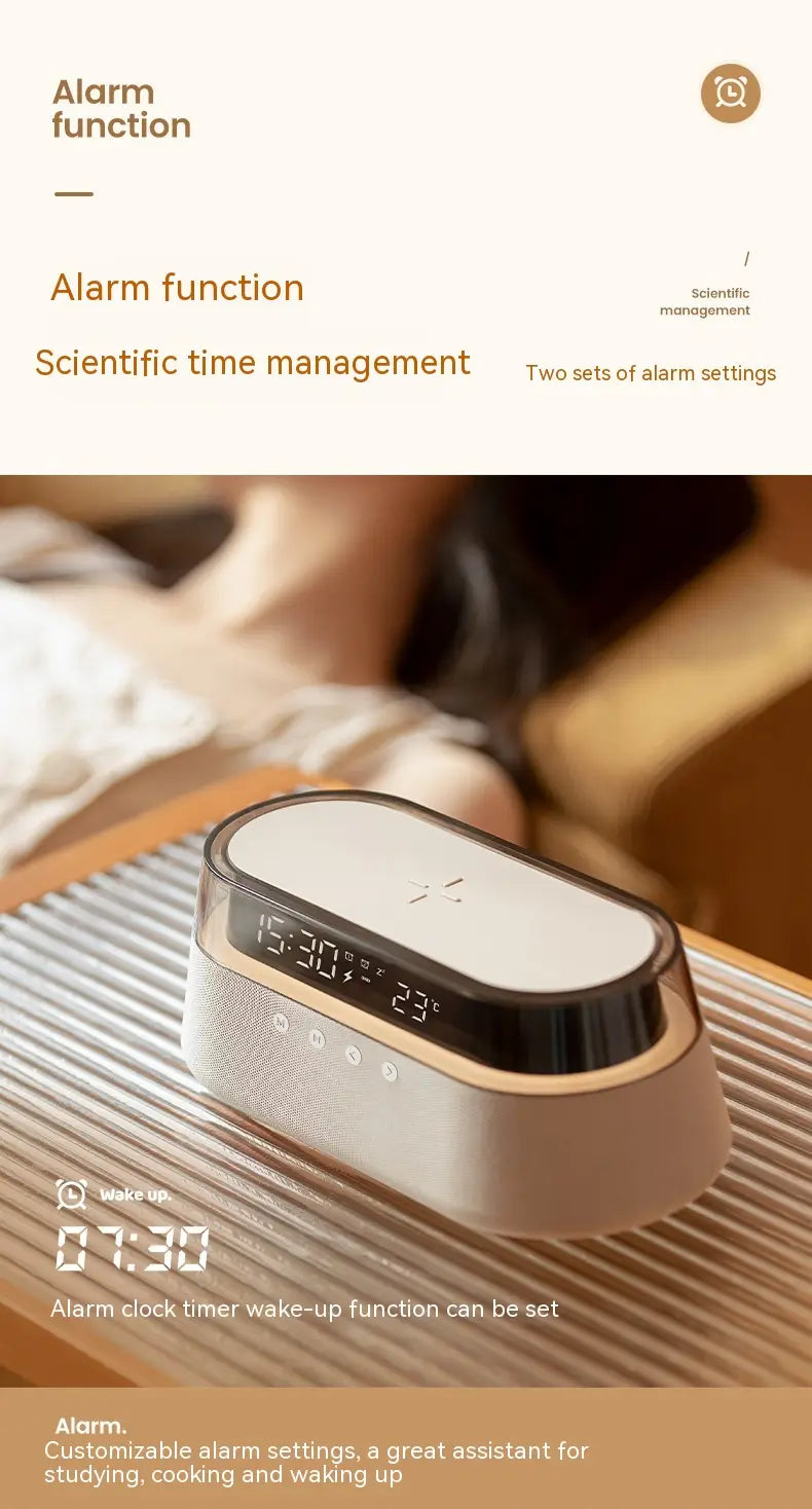 Wireless Bluetooth speaker & Alarm clock