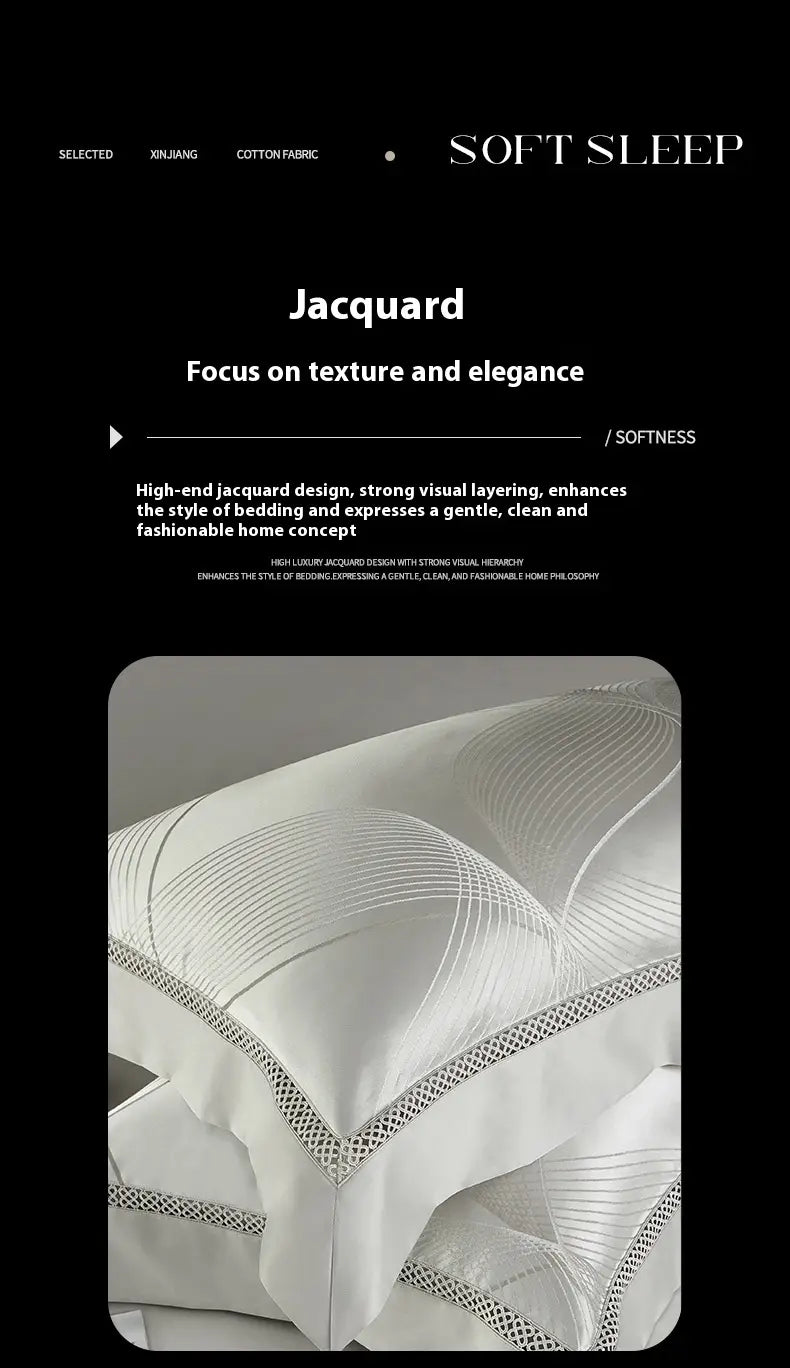 Silk Town High Precision Four-piece Jacquard Beddings