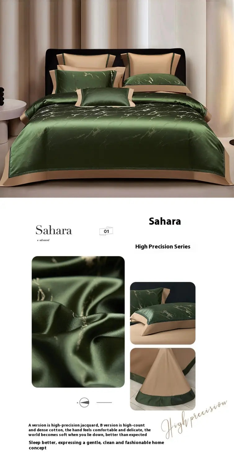 Silk Town High Precision Four-piece Jacquard Beddings