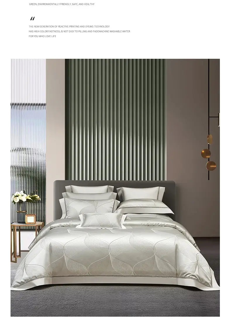 Silk Town High Precision Four-piece Jacquard Beddings