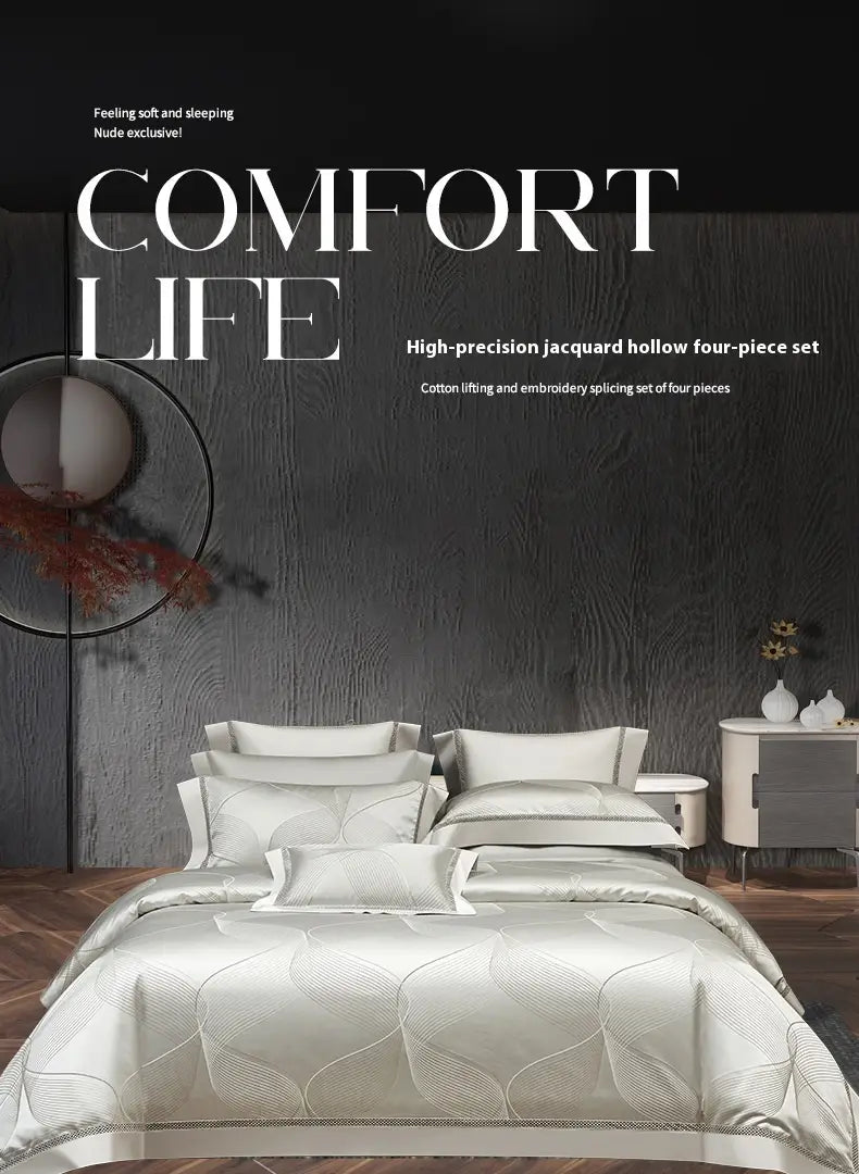 Silk Town High Precision Four-piece Jacquard Beddings