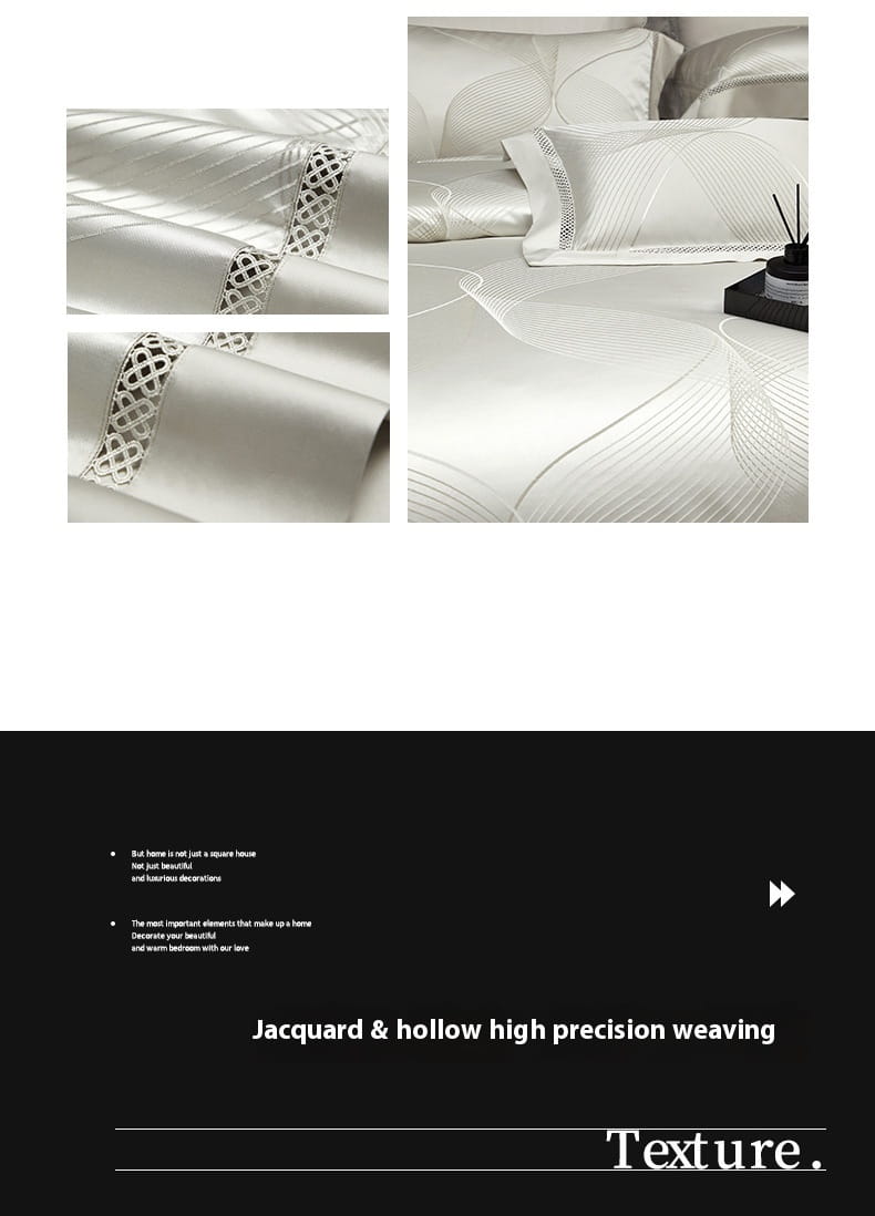 Silk Town High Precision Four-piece Jacquard Beddings
