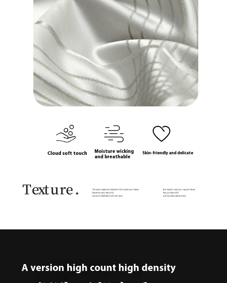 Silk Town High Precision Four-piece Jacquard Beddings