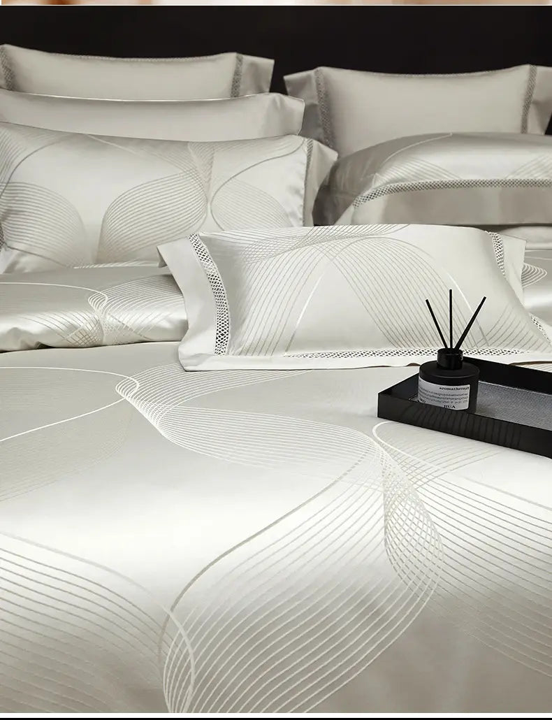 Silk Town High Precision Four-piece Jacquard Beddings