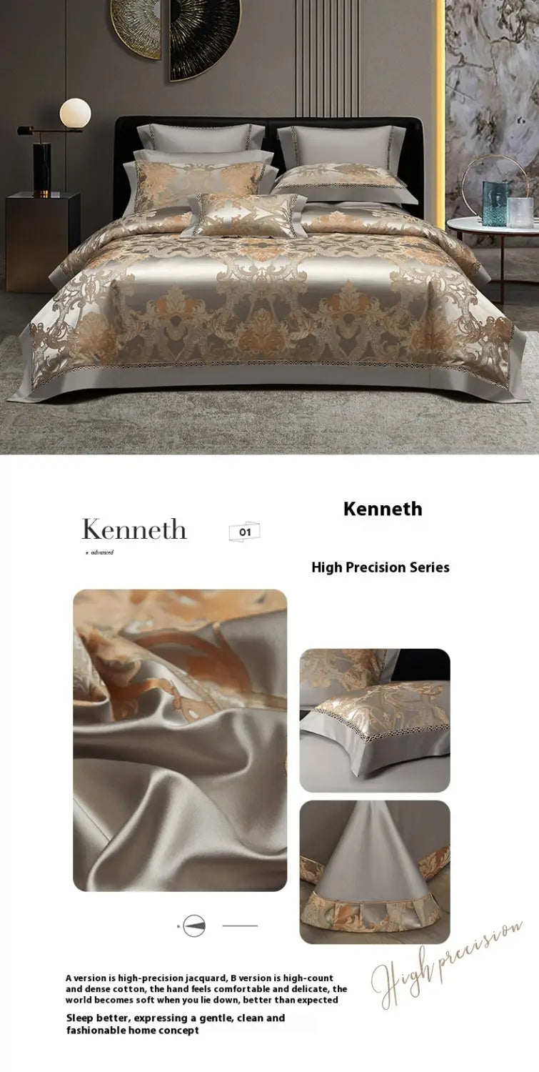 Silk Town High Precision Four-piece Jacquard Beddings