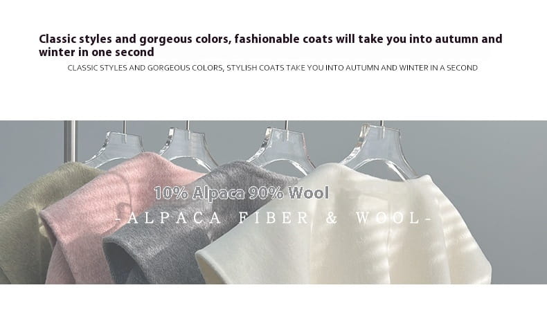 Thickened Alpaca Fleecefiber Coat