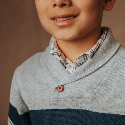 Organic Shawl Collar Sweater - Baby