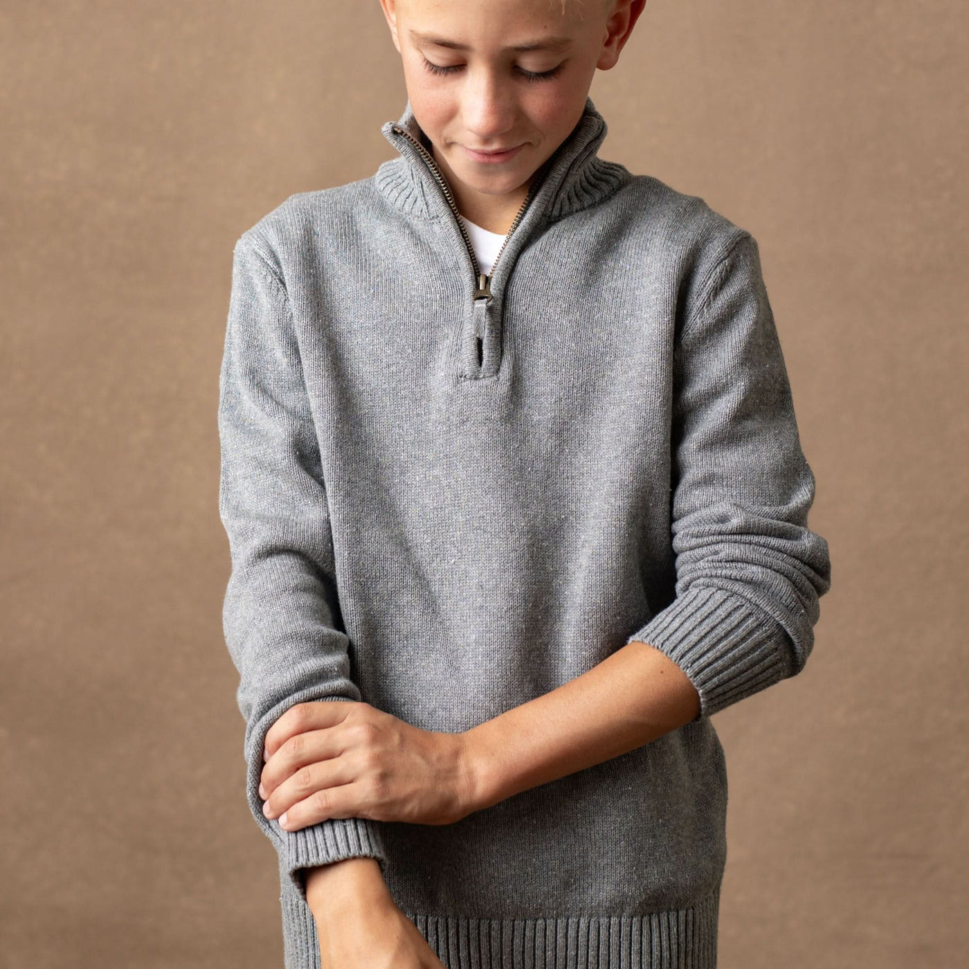 Organic Half Zip Sweater - Baby