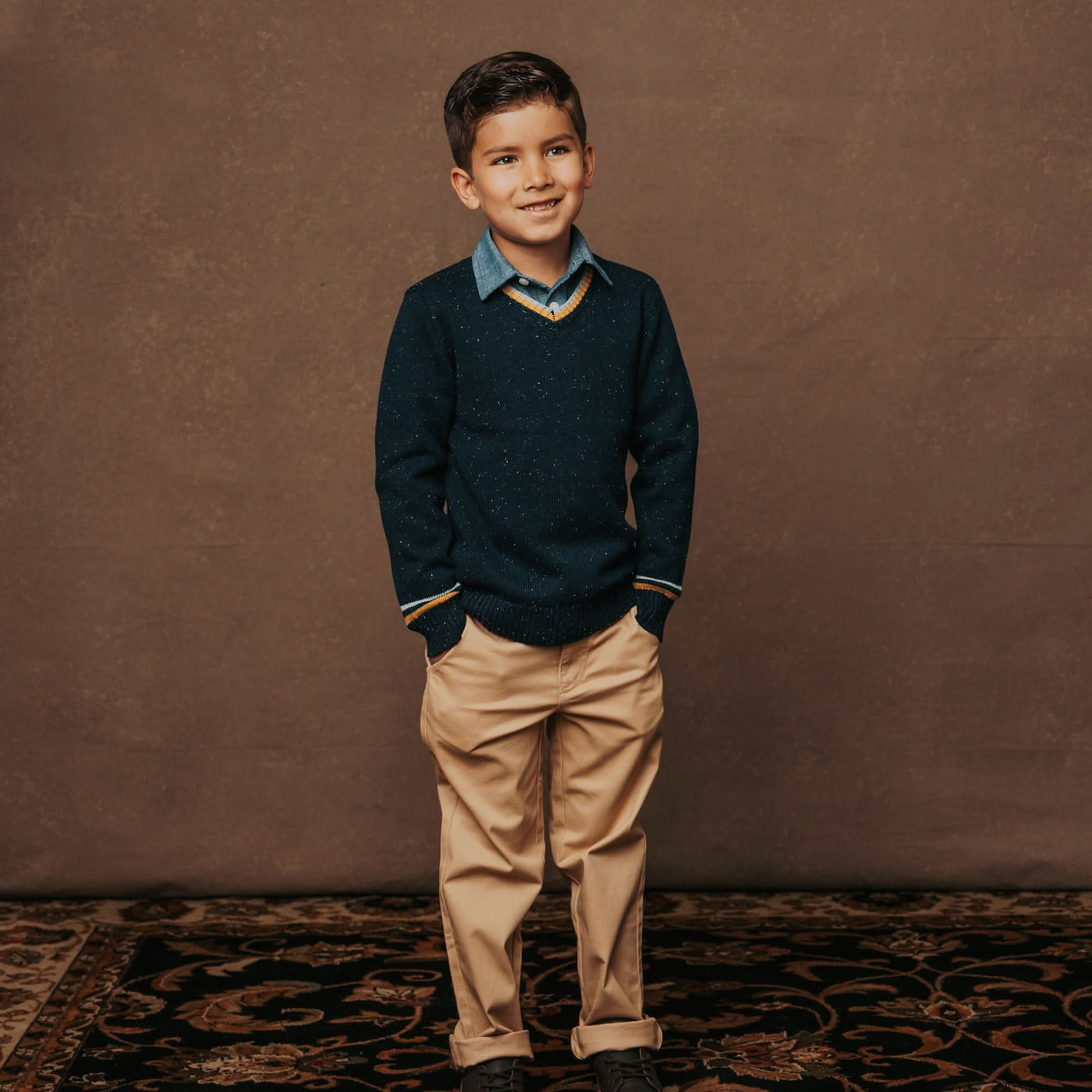 Organic V-Neck Sweater