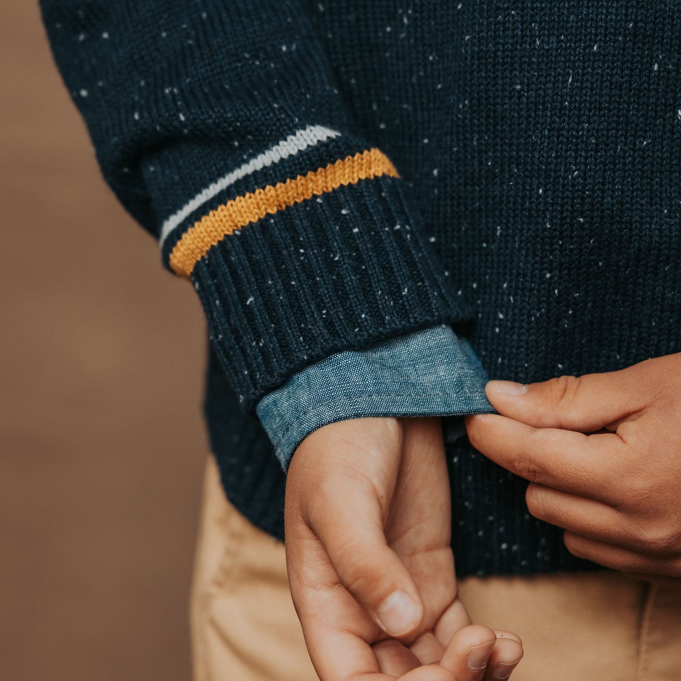 Organic V-Neck Sweater - Baby