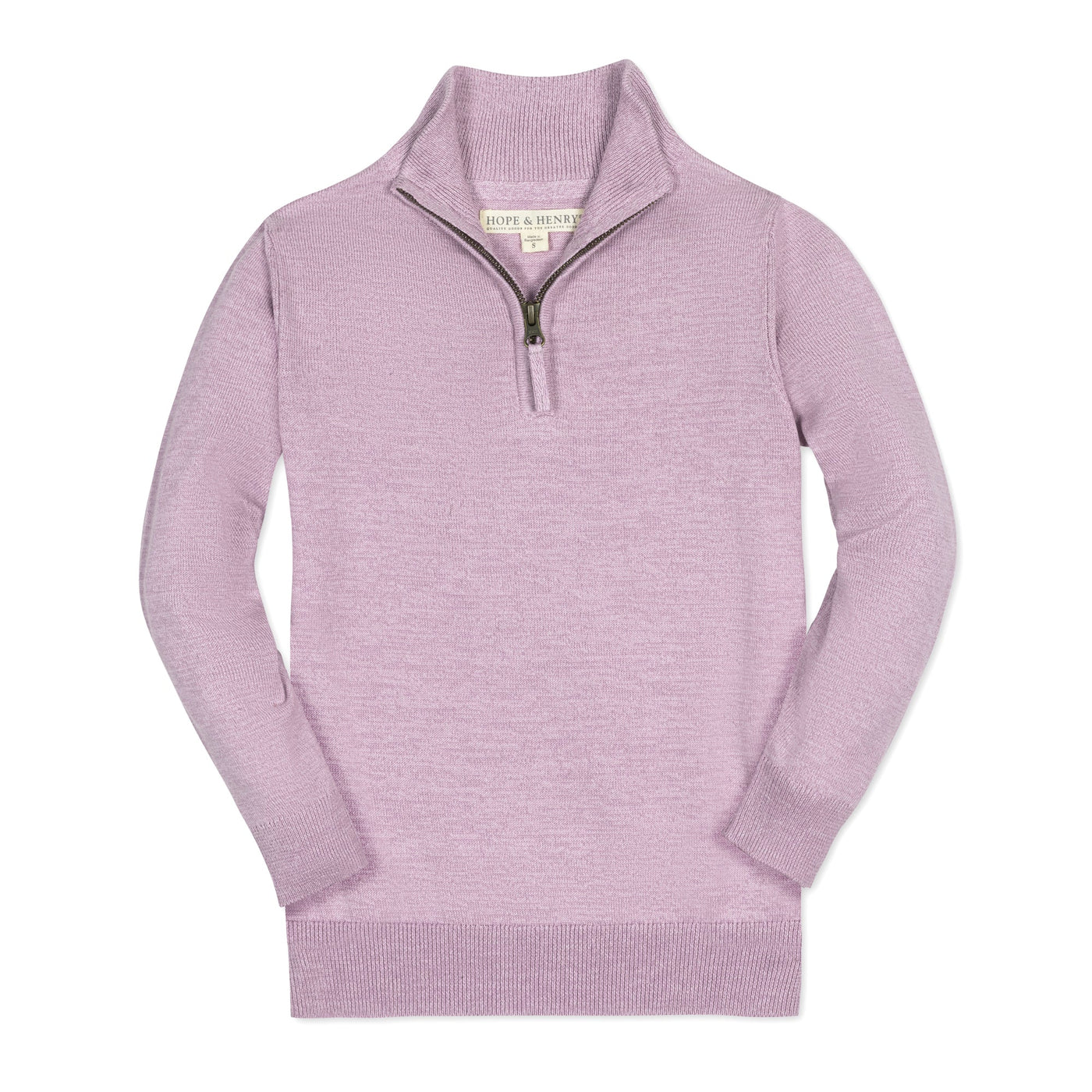 Organic Fine Gauge Half Zip Sweater - Baby