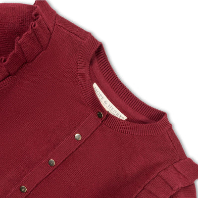 Organic Milano Ruffle Cardigan