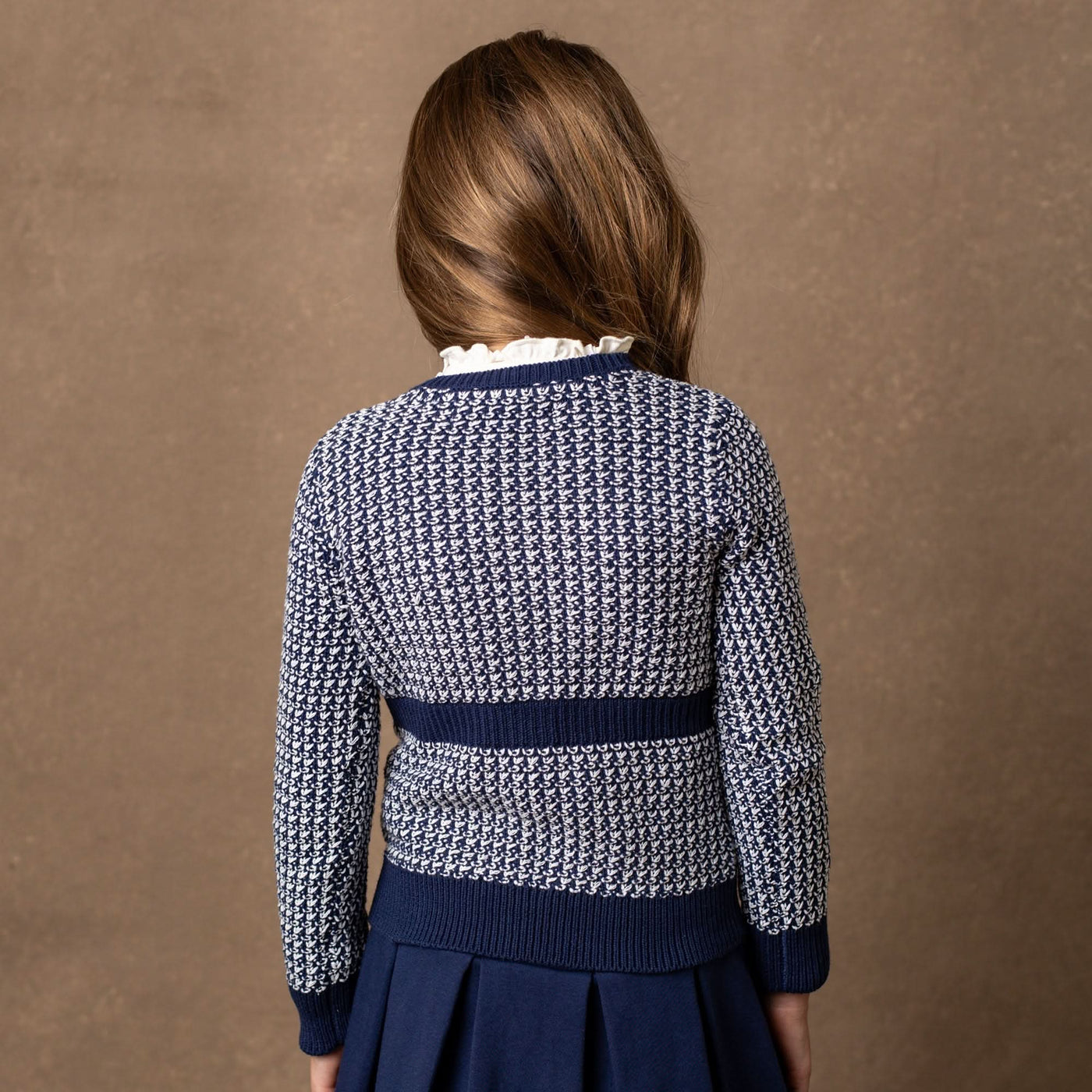 Organic Fancy Tweed Cardigan